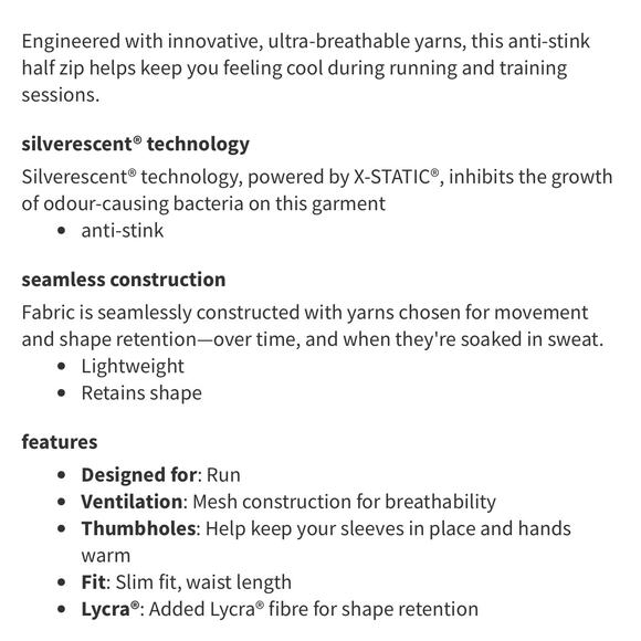 Lululemon Swiftly 2.0 Womens Size 8 Running Top 1/2 Zip Slim Fit Anti-Odor Black - Picture 10 of 10